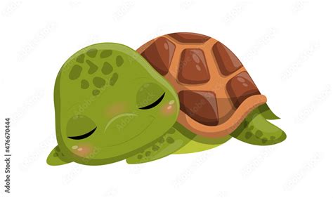 Cute turtle sleep. Social media stickers and badges for childrens. Sweet dreams, relaxation and ...