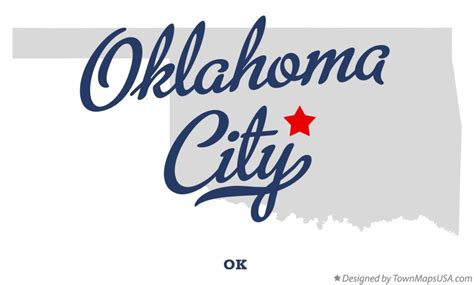 Map of Oklahoma City, OK, Oklahoma