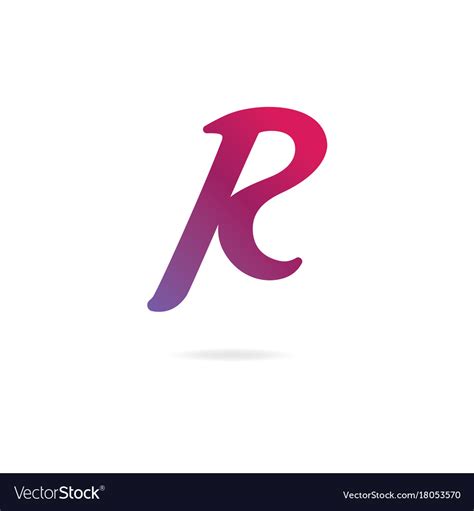 Letter r logo icon design template elements Vector Image