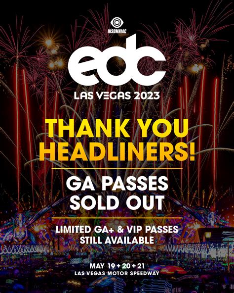 UPDATE: General Admission Tickets For EDC Las Vegas 2023 Sell Out In Just Minutes - rickyleepotts