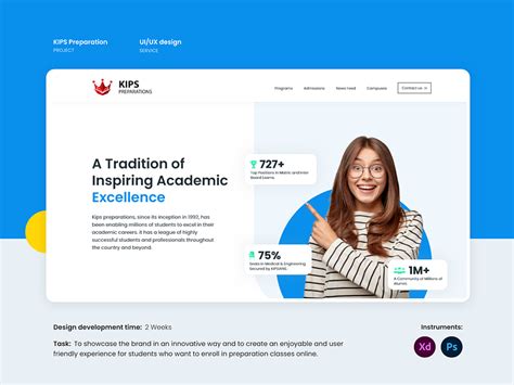 KIPS Prep Website Design by Kakarh on Dribbble