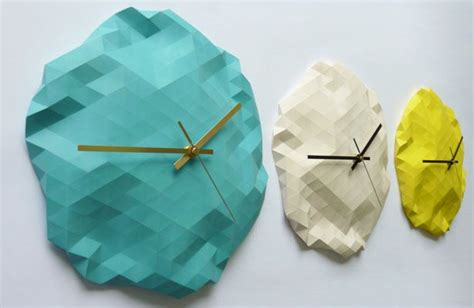 Faceted Wall Clock by Raw Dezign Unusual Clocks, Useful Origami, Art Japonais, Interior ...