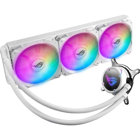 ASUS ROG STRIX LC 360mm RGB AIO CPU Water Cooler - White Edition | ASUS ROG STRIX LC 360 RGB WE ...