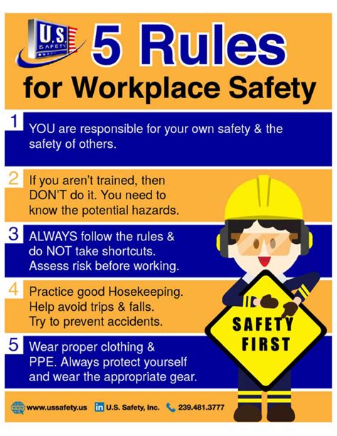 Printable Safety Posters For The Workplace