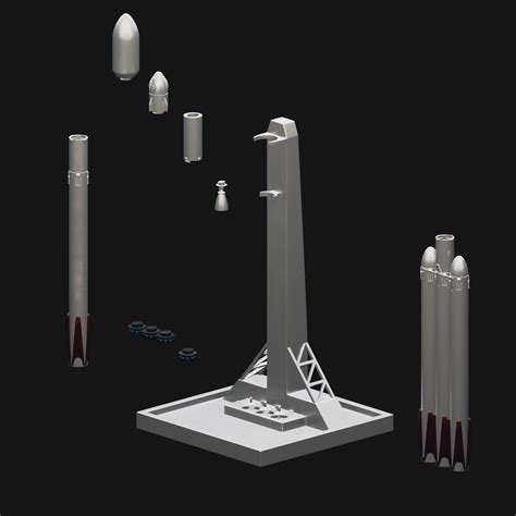 STL file Falcon 9 & Heavy Rocket SpaceX 🚀・Model to download and 3D print・Cults