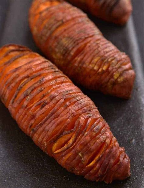 Air fryer hasselback sweet potatoes recipe - SecondRecipe