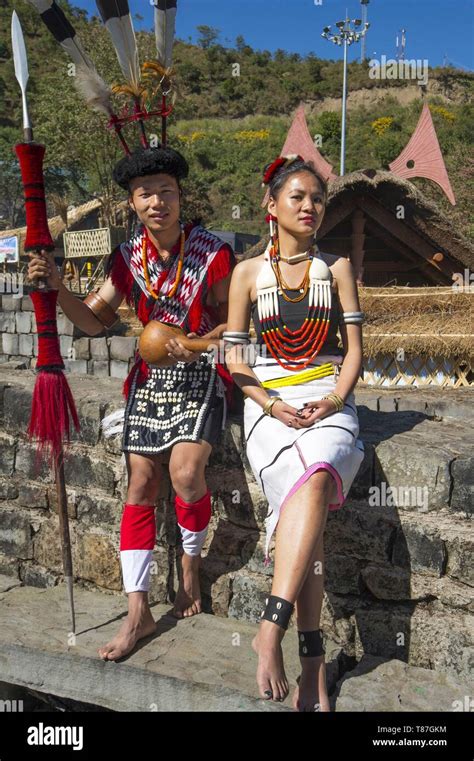 India, Nagaland, Kohima, annual meeting of all the Naga tribes during ...