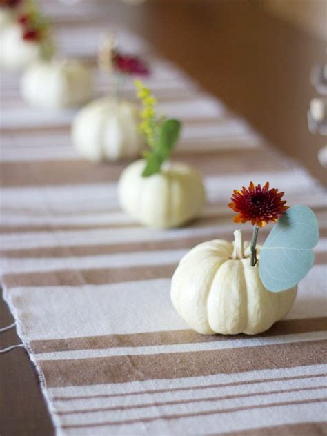 Nice Stems: DIY Mini Pumpkin Centerpieces