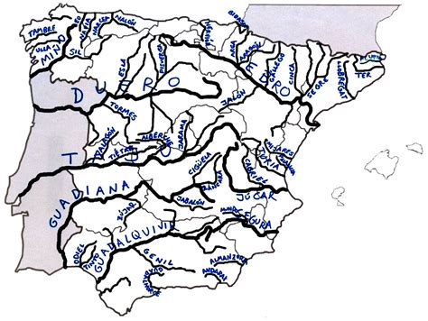 Ríos de España y sus afluentes! | Mapa de españa, Rios de españa, Mapa fisico de españa