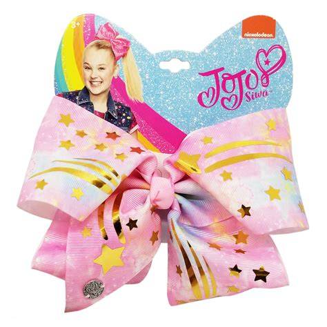 JoJo Siwa - JoJo Siwa Large Cheer Hair Bow (Pink Shooting Star) - Walmart.com