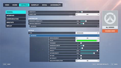 How to change Overwatch 2 crosshair settings