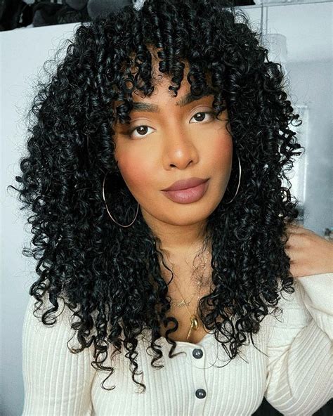 18 Stunning Hairstyles with Curly Curtain Bangs