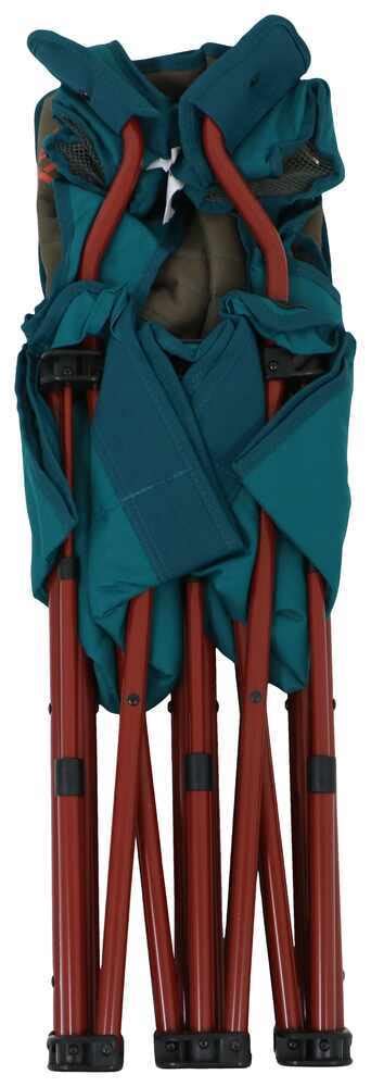 Kelty Low Loveseat Camp Chair - 13-1/2" Tall Seat - Teal and Brown Kelty Camping Chairs KE84AR