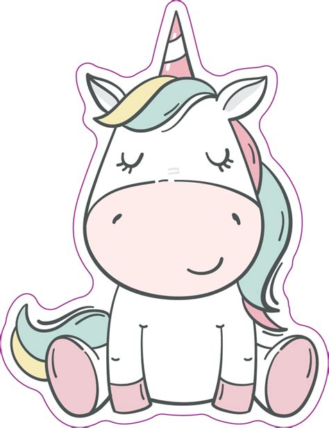 Cute Baby Unicorn Sticker