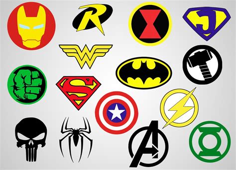 Superheroes Logos Vinyl Decal SVG file Printable | Etsy | Superhero logo templates, Marvel ...