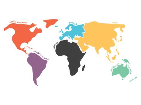 80,700+ World Map Continents Stock Photos, Pictures & Royalty-Free Images - iStock