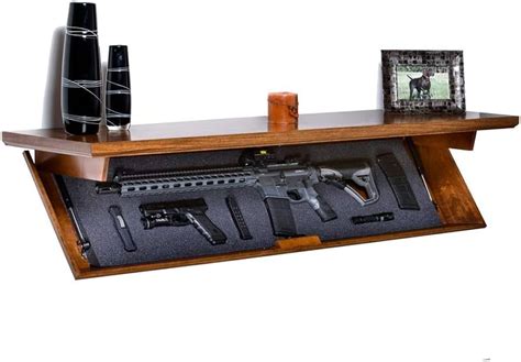 Stow Shelves Concealment Gun Shelf With Hidden Trap Door With RFID Lock ...