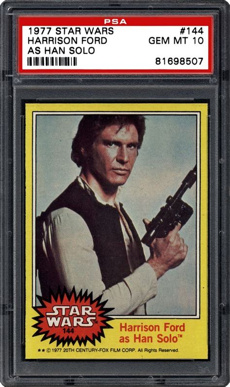 Auction Prices Realized Non Sport Cards 1977 Star Wars Harrison Ford As ...