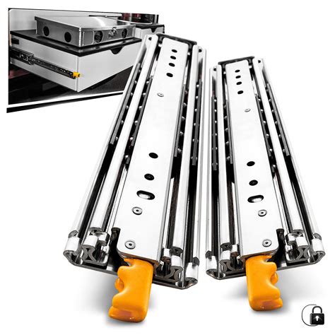 Buy AOLISHENG 1 Pair Heavy Duty Drawer Slides with Lock 12 14 16 18 20 ...