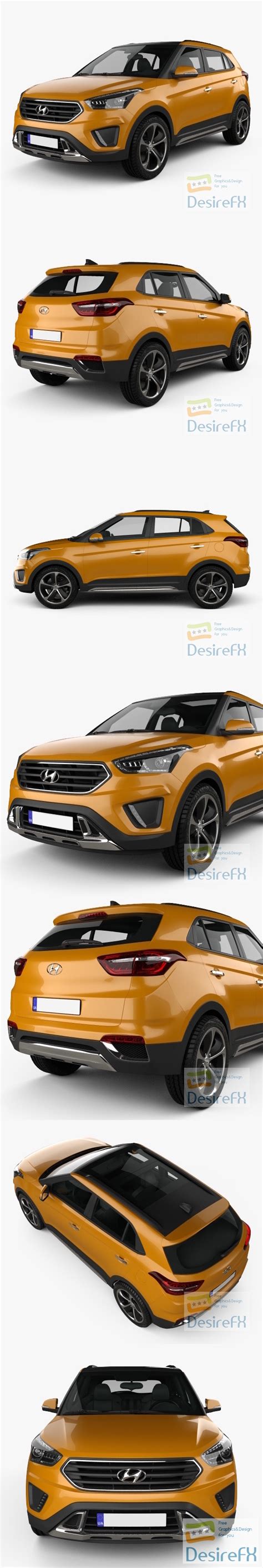 Download Hyundai ix25 2014 3D Model - DesireFX.COM