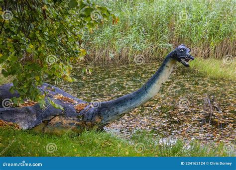 Loch Ness Monster Sculpture in Drumnadrochit, Scotland Editorial Stock Image - Image of ...