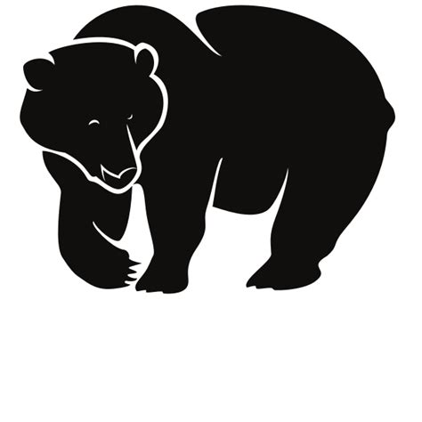 Grizzly bear silhouette | Free SVG