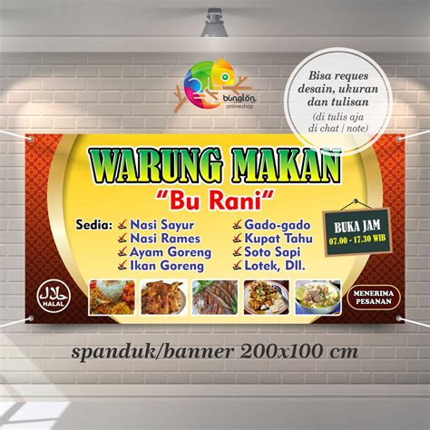 42 Desain Banner Warung Makanan Pics Blog Garuda Cyber - Riset