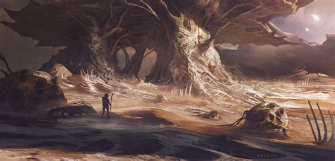 Alien world - Desert by Roldan | Alien worlds, Alien worlds landscape, Fantasy art landscapes