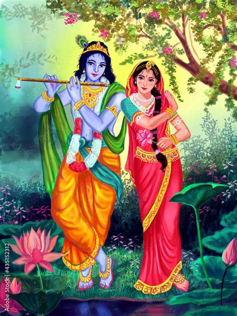 Radha Krishna, Lord Krishna, Radha Krishna Painting with colorful background | Radha Krishna ...