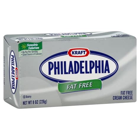 Kraft Philadelphia Cream Cheese Brick Fat Free