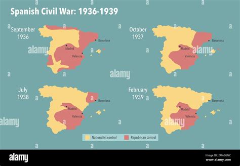 Spanish civil war map hi-res stock photography and images - Alamy