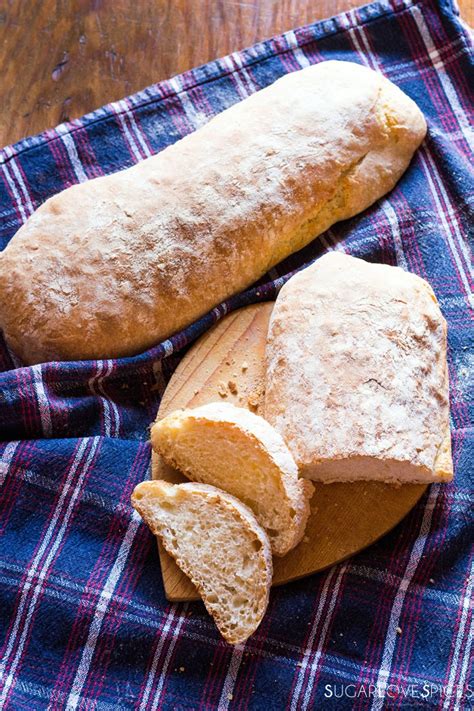 Homemade Ciabatta Bread - SugarLoveSpices