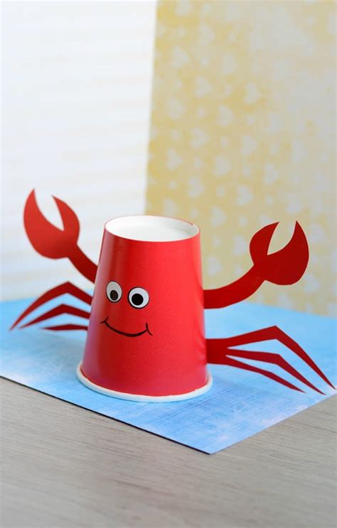 Paper Cup Crab Craft for Kids - Easy Peasy and Fun