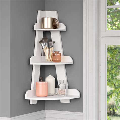 RiverRidge Amery Collection - Corner Ladder Wall Shelf, White - Walmart.com - Walmart.com