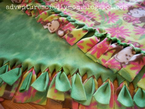 How to Make a No Sew Fleece Blanket - Adventures of a DIY Mom