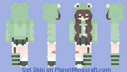 Frog girl Minecraft Skin