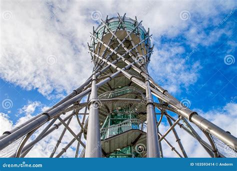 Lookout tower in Lendava editorial stock image. Image of building - 103593414