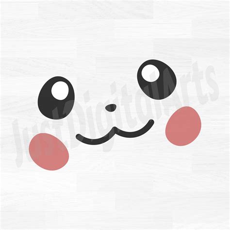 Pikachu Face Svg, Cute Pikachu Svg, Pikachu Pokemon Svg | soldamaq.com.py