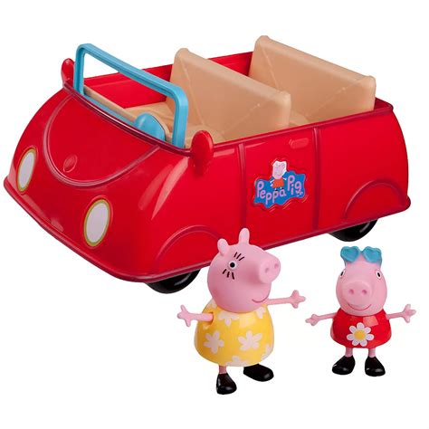 Peppa Pig Red Car Playset 3pc | Party City