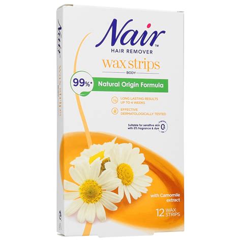 Nair Hair Remover Body Wax Strips 12's - Branded Household - The Brand ...