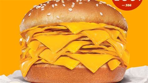 Burger King's New Cheeseburger Is Just 20 Slices of Cheese and Only Cheese - Nerdist Burger King ...