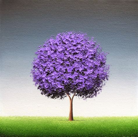 Purple Painting On Trees at PaintingValley.com | Explore collection of ...