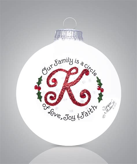 K Monogram | American Ornaments