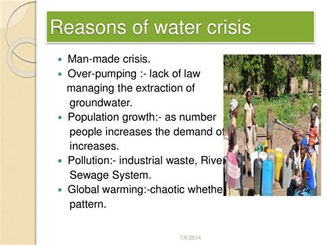 water crisis and climate changes