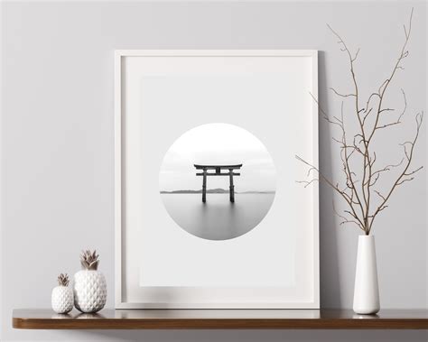 Zen Meditation Black and White Art Print Nordic Minimalist - Etsy