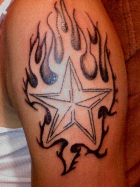 Star Flames On Shoulder