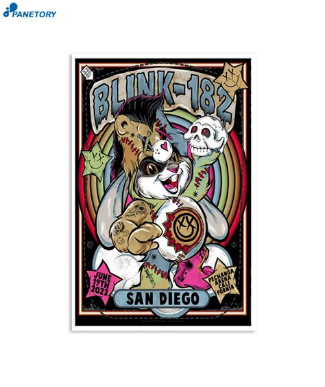 Blink 182 San Diego Ca June 19 2023 Tour Poster 2024