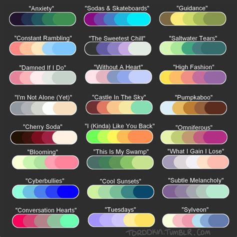 Color Palette Challenge!! by mar-ii-blue on DeviantArt