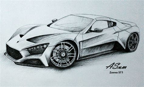 Car Drawings In Pencil