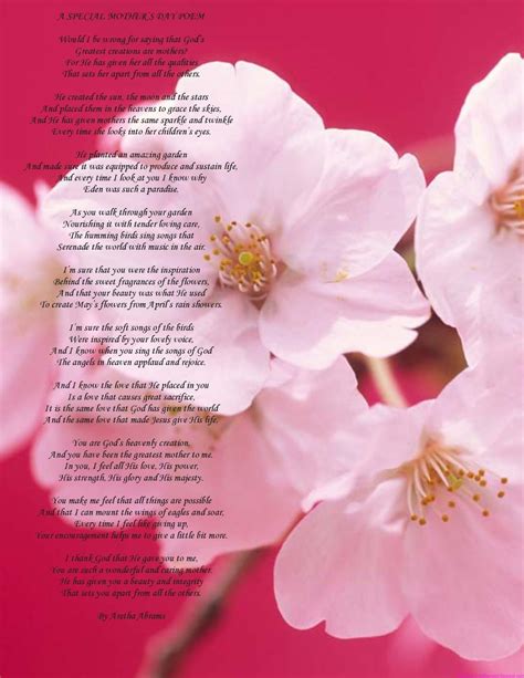 Printable Mothers Day Poems